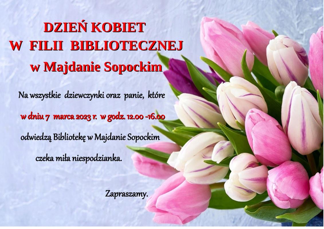 Dzień Kobiet w Filii Bibliotecznej w Majdanie Sopockim