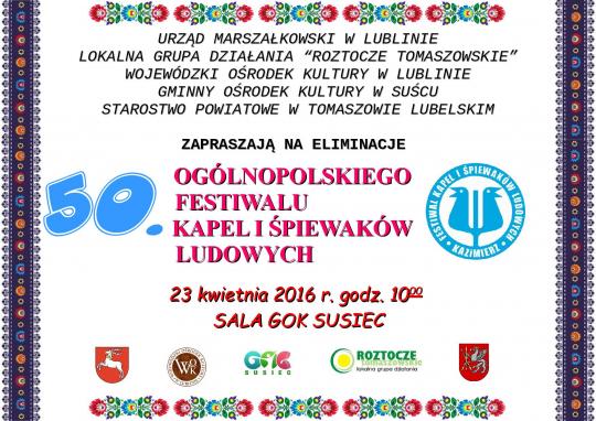 Eliminacje 50. Ogólnopolskiego Festiwalu Kapel i Śpiewaków Ludowych